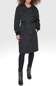 Double Breasted Gabardine Trench Coat