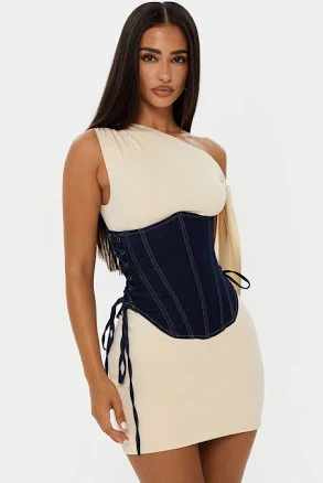 CONTOUR DENIM UNDERBUST CORSET / US