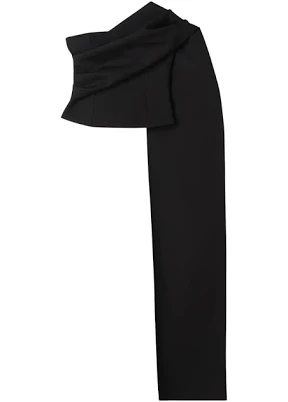 One-Shoulder Cape Top