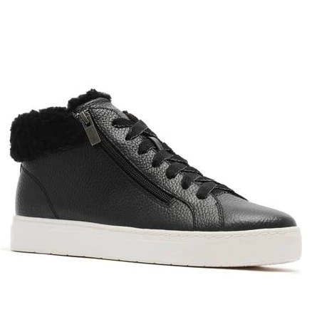 FRANKIE4 Women's Miles Genuine Shearling High-Top Sneakers