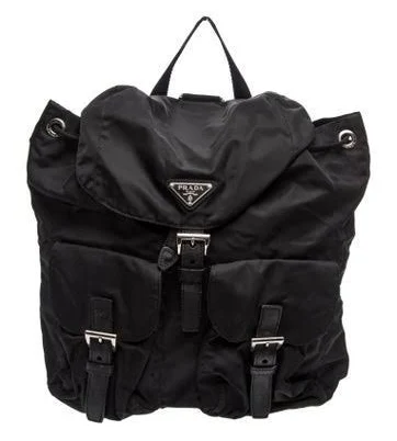 Prada Logo Shoulder Strap Backpack