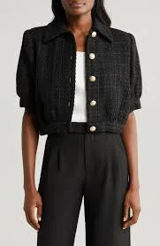 Cove Tweed Crop Jacket