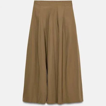 Zara Nylon Midi Skirt