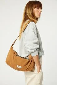 Mini Charlot the Crossbody bag - Recycled cotton Bois de Rose