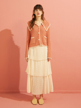 Wide Collar Cardigan