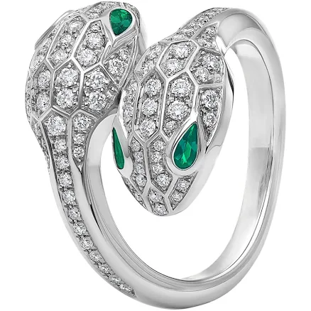 Bvlgari Serpenti Seduttori Ring in Green