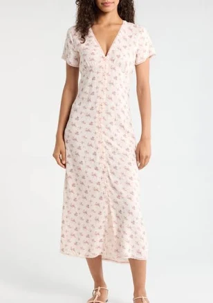 Lucky Brand Women's Floral Simone Midi Dress