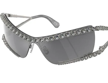 Swarovski 7022 Sunglasses 40096G Grey Female Irregular