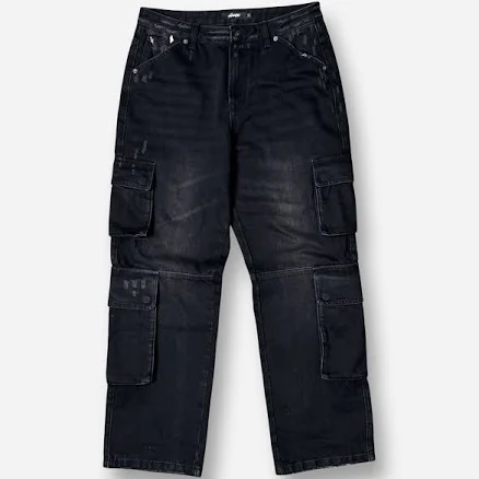 Shihiko Relaxed Baggy Fit Distressed Cargo Pants