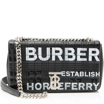 Burberry Lola Horseferry Print Quilted Check Bag