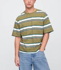 Gap Men's Vintage Soft Stripe Boxy T-ShirtGap Men's Vintage Soft Stripe Boxy T-Shirt