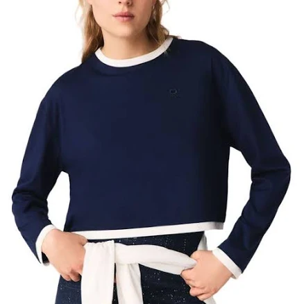 Maje Women's Layered-Effect Cotton T-Shirt