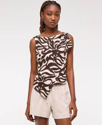 Abercrombie & Fitch Women's Knotted Scarf Top