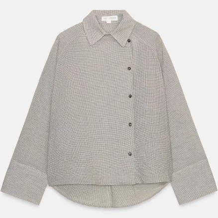 Zara Asymmetric Button-Up Shirt