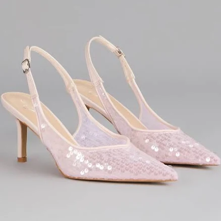 Windsor Shimmer Point Slingback Pumps
