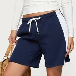 Edikted Women's Contrast Nylon Bermuda Shorts