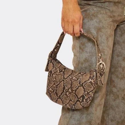 EGO Women's Smash Shaped Faux Leather Shoulder Bag