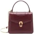 Bvlgari Serpenti Forever Top Handle Bag Calfskin Red