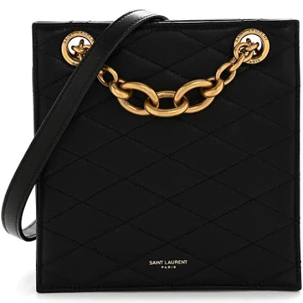 Saint Laurent Women's Le Maillon Squared Lambskin Shoulder Bag
