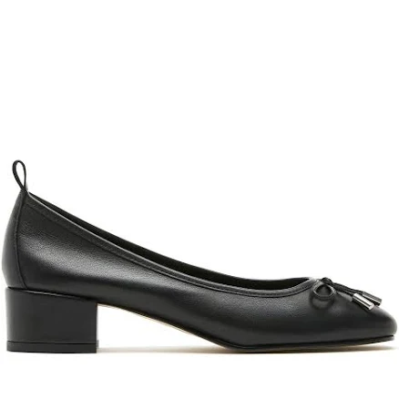 La Canadienne Amie Leather Heeled Ballerina