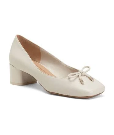 Natalia Ballerina Leather Heels