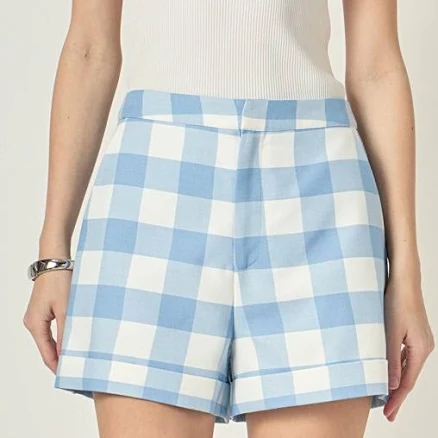 English Factory Tailored Gingham Shorts Womens