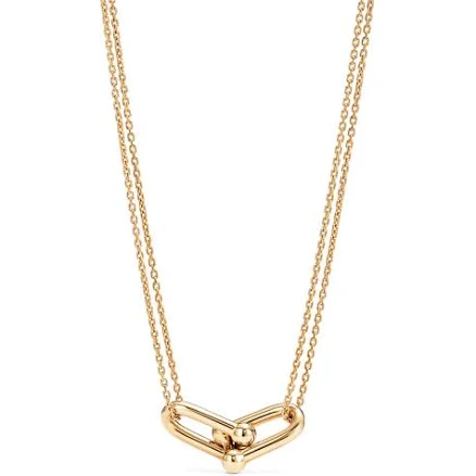 Tiffany HardWear Large Double Link Pendant in Yellow Gold