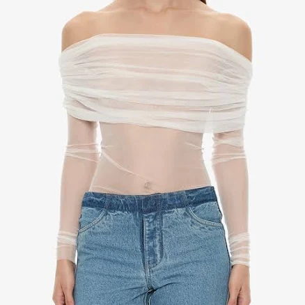 Christopher Esber Veiled Silk Top Women