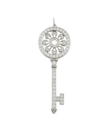 Tiffany & Co. Platinum Key Petals Pendant