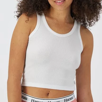 Hanes Women's Rib Crop Tank