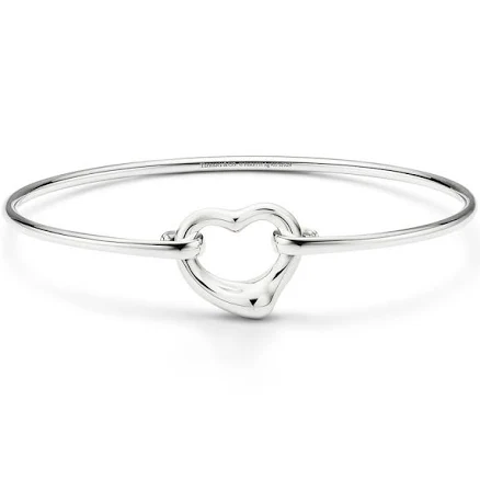 Sterling Silver Elsa Peretti Open Heart Bangle