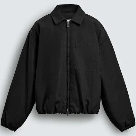 Zara Men's Waxed Finish Denim Jacket