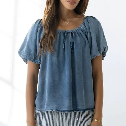 böhme Nora Denim Blouse
