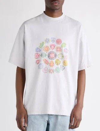 Balenciaga Men's Medium Fit Graphic T-Shirt