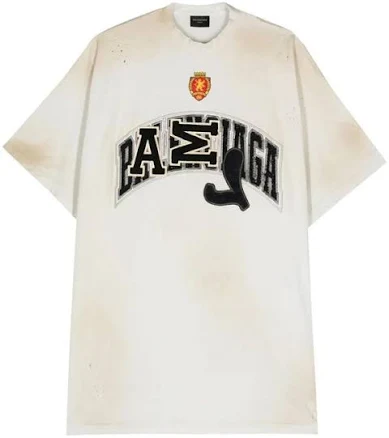 Balenciaga Women's Skater Logo- Appliqué Cotton T-Shirt