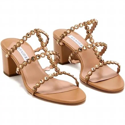 Aquazzura - Women's Tequila Sandals us5.5 / Light Caramel