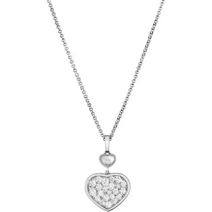 Chopard White Gold And Diamond Happy Hearts Pendant - Gold - One Size