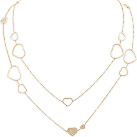 Chopard 'Happy Hearts' Diamond Sautoire Necklace in #521291