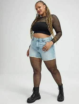 Women's Torrid Rhinestone Fishnet Tights In Rainbow
