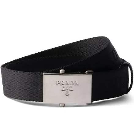 Prada Men's Logo-Tape Belt