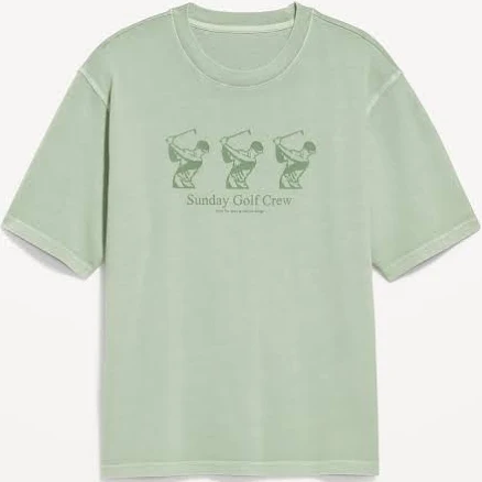 Old Navy Men's Loose Heavyweight Graphic T-Shirt
