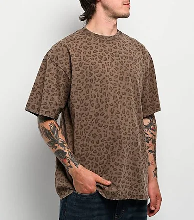 ITA Vintage Heavyweight Leopard Boxy T-Shirt