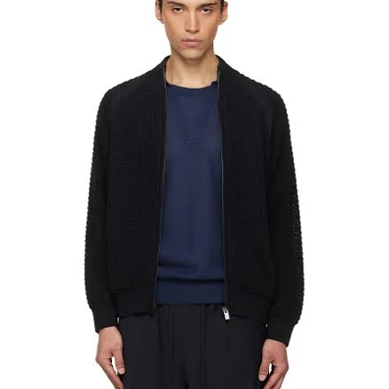 LE17SEPTEMBRE Open Knit Zip-Up Cardigan