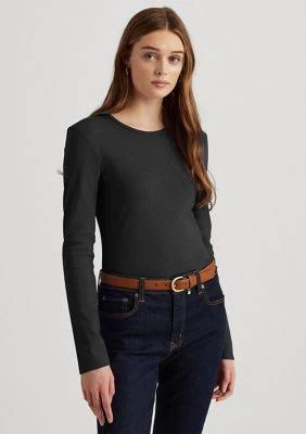 Ralph Lauren Women's Stretch Cotton Long-Sleeve Tee