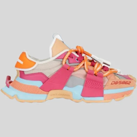 Dolce & Gabbana Sneakers - Mixed-material Space Sneakers Multicolor female 35