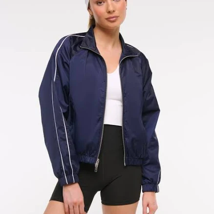 Abercrombie & Fitch Women's YPB Active Satin Track Jacket