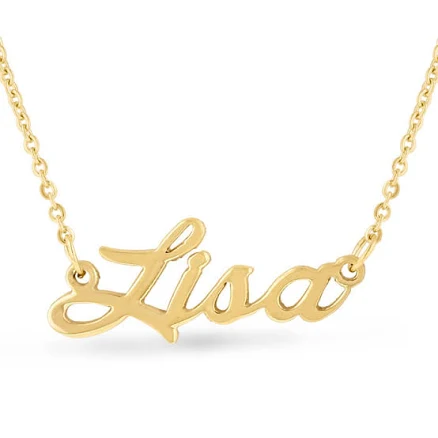 Lisa Nameplate Necklace