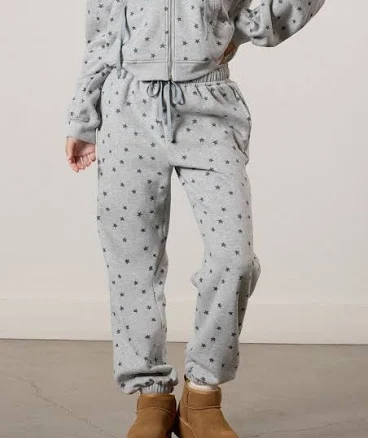 Star Print Jogger Sweatpants