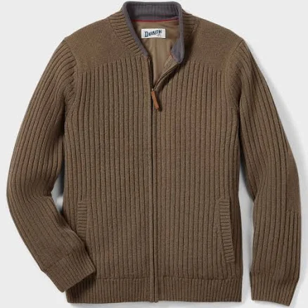 Duluth Trading Company Men's Shetland Wool Windproof Zip Sweater