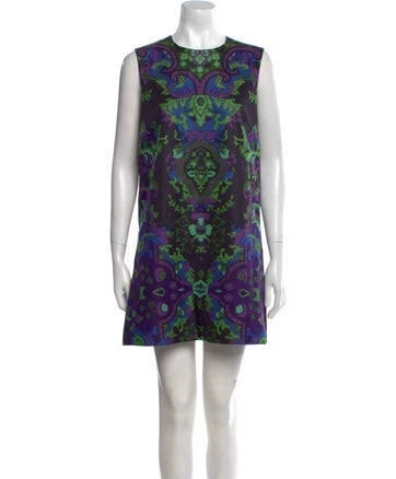 Christian Dior Wool Mini Dress in Purple, Women's M